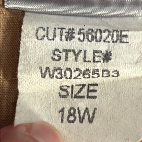 NYDJ Beat Leather Brown Jeans 18W Skinny - Picture 16 of 16